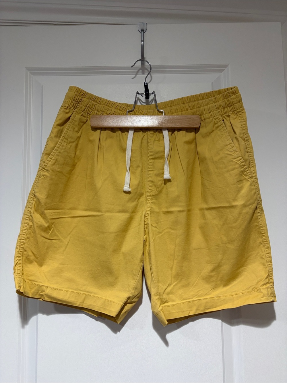 Old Navy Mustard Yellow Elastic Waist Shorts